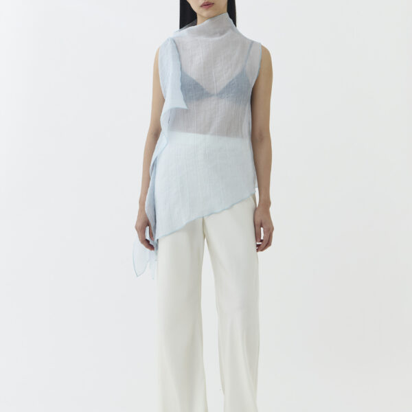 Kale Top in Baby Blue