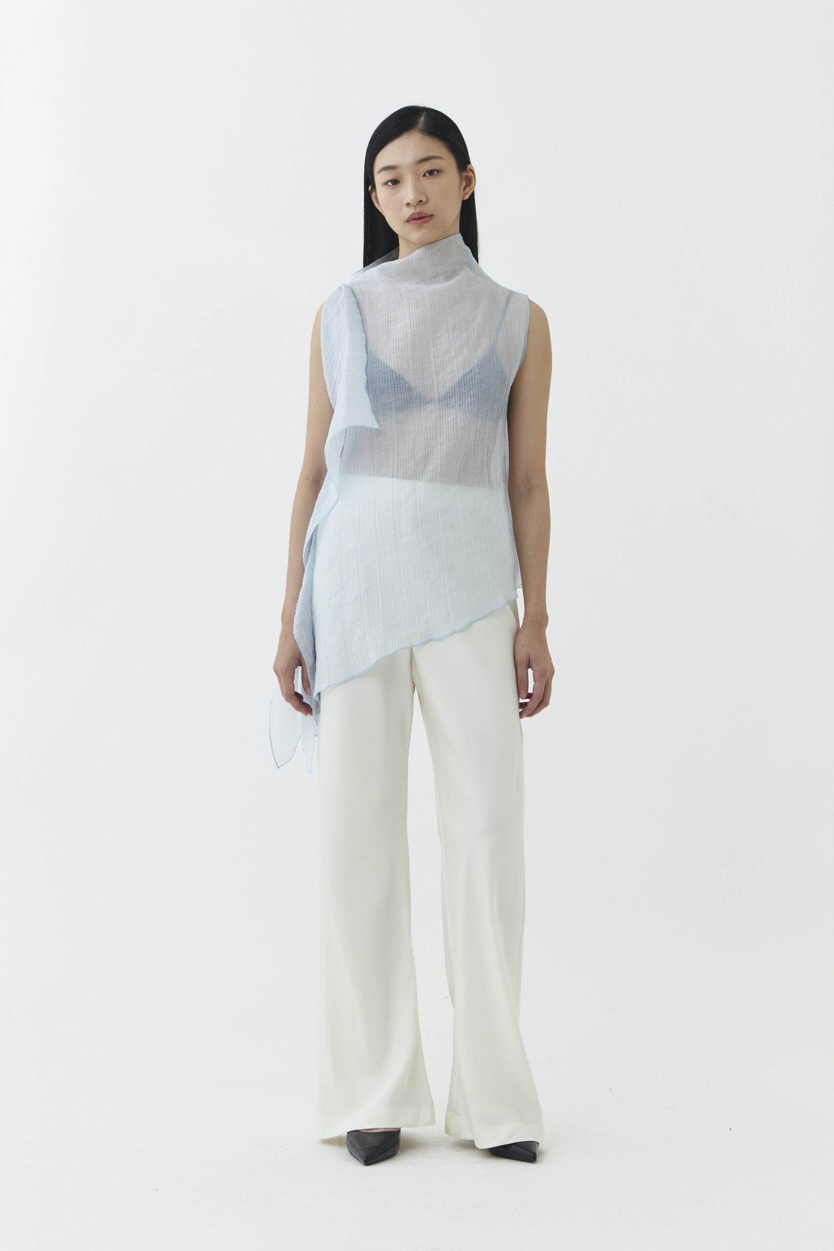 Kale Top in Baby Blue