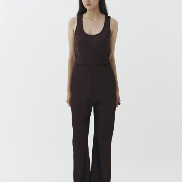 Form Satin Pants in Espresso