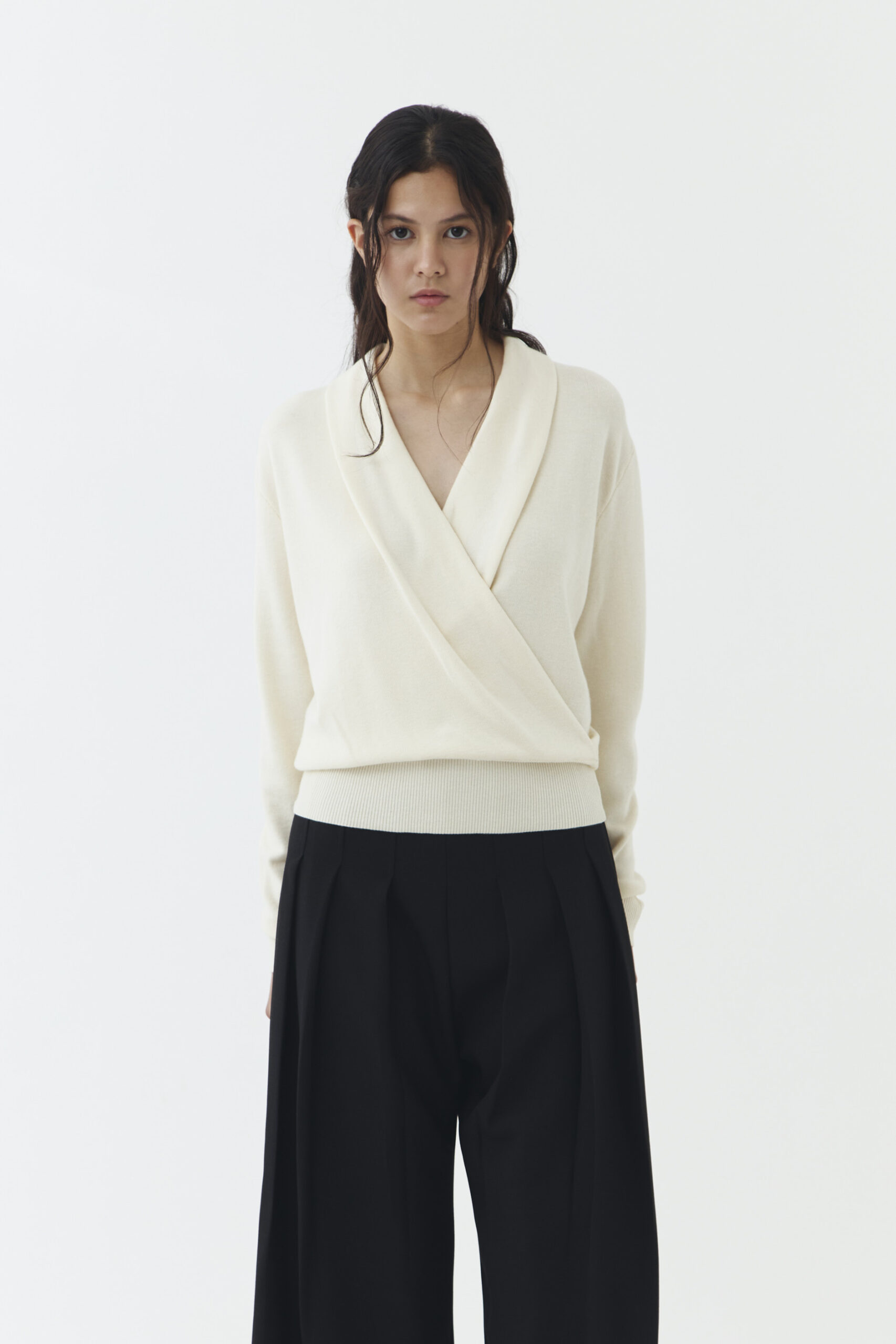 Hall Knit Blouse in Ivory - Image 4