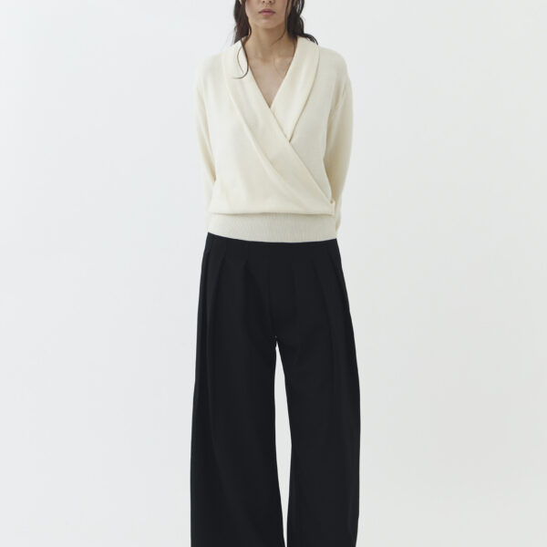 Hall Knit Blouse in Ivory
