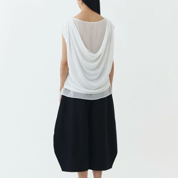 Isla Sheer Top in Broken White